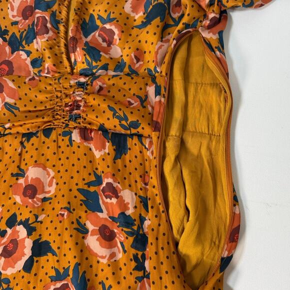 Free People Morning Light Floral Mini Dress Women’s XS Yellow Boho - Picture 13 of 13